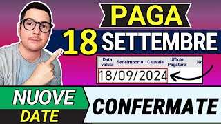 Inps PAGA 18 SETTEMBRE ➜ DATE PAGAMENTI ASSEGNO UNICO NASPI ADI BONUS 100€ CARTA ACQUISTI 500€ SFL [upl. by Gosselin579]