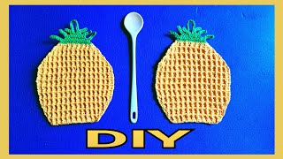 Topflappen Ananas häkeln • DIY  Julebuergerfee [upl. by Raffarty]