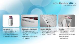 Automated 5 part differential hematology analyzer ABX Pentra 60 C presentation [upl. by Ahcsatan]