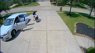 Woman Carrying Groceries Trips and Falls on Driveway  1448739 [upl. by Naehs286]