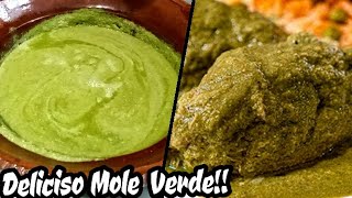 Delicioso MOLE VERDE Para Fiestas¿COMO HACER MOLE VERDE RECETA DE MOLE VERDE [upl. by Mikah]