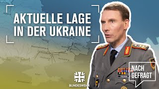 Nachgefragt Panzergeneral Freuding zum UkraineFrontverlauf Ist Russland im Vorteil  Bundeswehr [upl. by Anirual126]