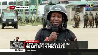 EARLIER Scenes at Nyayo Stadium where KDF were stationed [upl. by Hellah]