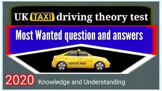 Taxi driver theory test knowledge and understanding 2021 [upl. by Leverett]