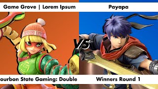 Bourbon State Gaming Double Barreled VIII Winners Round 1  Game Grove  Lorem Ipsum vs Payapa [upl. by Ahsasal]