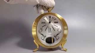 Reuge Music Box Movement in Swiss musical alarm clock [upl. by Meghann]