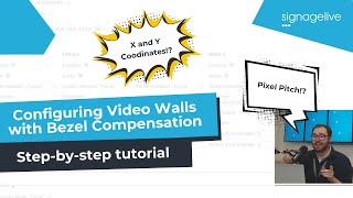 Configuring Video Walls with Bezel Compensation on BrightSign XC5 [upl. by Anirehtac456]
