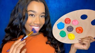 ASMR Spit Painting You With Edible Paint P2 🎨 💦 Up Close Personal Attention ASMR [upl. by Etnomaj]