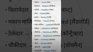 English words meaning  English words meaning in hindi english englishgrammar [upl. by Kabab472]