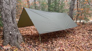 Aquaquest 10 x 13 ft Guide Tarp amp OneWind Ridgeline  Overview [upl. by Anileh]