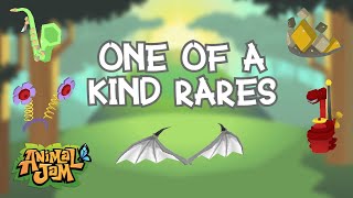 Worth Talk One Of A Kind Rare Items Animal jam Play Wild [upl. by Ynattirb]