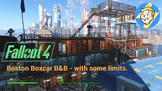 Fallout 4  Boston Boxcar BampB restricted build site [upl. by Lentha]