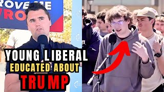 College Student vs Charlie Kirk  Debates Whose Country was Better Trumps or Bidens [upl. by Pepito]