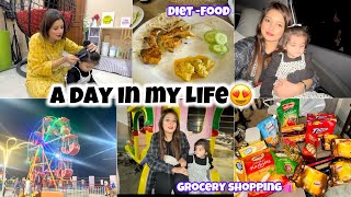 A day in my life dinner with family😍 Diet Food  Grocery shopping 🛍️ [upl. by Oluap]