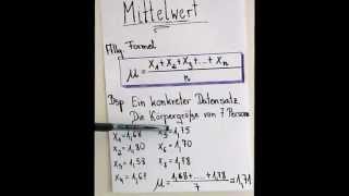 Mittelwert Standardabweichung Varianz  Teil 1 [upl. by Darline]