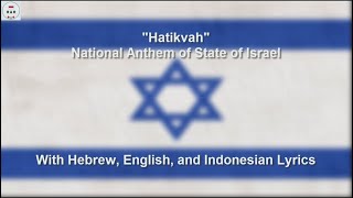 Hatikvah National Anthem of State of Israel  With Lyrics [upl. by Hennessey]