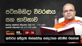 වස්සානේ පටිසම්භිදා විවරණය සහ භාවනාව  EP 76  28 10 2024  Dr Mankadawala Nandarathana Thero [upl. by Koenig603]