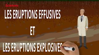 Sciences  Les éruptions effusives et explosives [upl. by Ardnyk394]