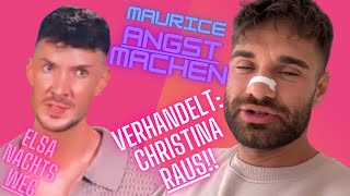 Kampf der Realitystars Aleks verhandelt Christina raus Wollte Maurice ängstigen Elsa nachts weg [upl. by Linder]