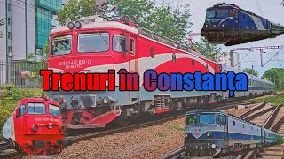 Trenuri în Constanța  Trains in Constanta  04082024 [upl. by Joby942]