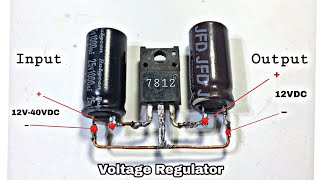 How to Make 12V Regulator Using LM7812 IC  Simple Ideas  Javiers DIY [upl. by Charteris]