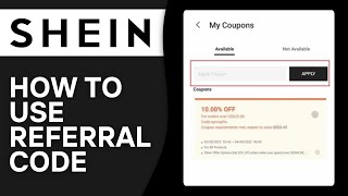 How To Use Referral Code On Shein  Full Guide [upl. by Jamal]