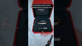 How to put on and take off Cartier love bracelet by yourself Can you close Cartier love bracelet [upl. by Ylagam814]