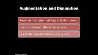 105 Rhythmic Augmentation and Diminution [upl. by Geddes]