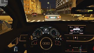 City Car Driving  Audi RS7  Night Drive [upl. by Grannias]