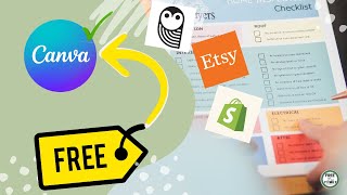 Make FREE Canva Printables  Make Money Selling Templates Online [upl. by Reeta218]