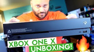 Xbox One X Unboxing amp Hands On [upl. by Jasmina673]