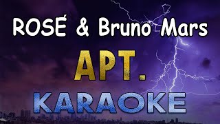 APT  ROSÉ amp Bruno Mars KARAOKE VERSION [upl. by Merola]