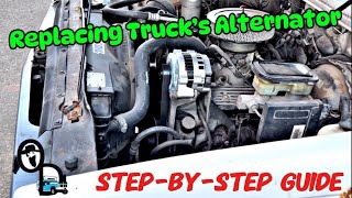 Replacing Trucks Alternator Myself With No Help StepbyStep Guide [upl. by Dympha]