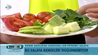 Kemik sağlığını koruyan lor peynirli salata [upl. by Sollars]