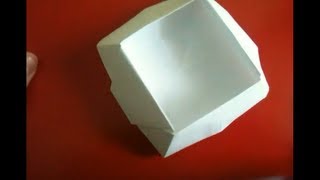 Origami Korb falten  Faltanleitung [upl. by Bohner818]