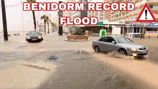 Benidorm Streets are Completely FLOODED benidorm [upl. by Eelnodnarb675]