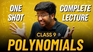 Polynomials Class 9 in One Shot 🔥  Class 9 Maths Chapter 2 Complete Lecture  Shobhit Nirwan [upl. by Nerreg411]