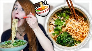 Japanische Ramen selber machen  Lecker und super einfach 🍜 [upl. by Kcirred326]