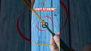 ⚠️ Knot to Know 🪢The curved phoenix knot method 🔥 diy knot rope knot2know camping [upl. by Haakon]