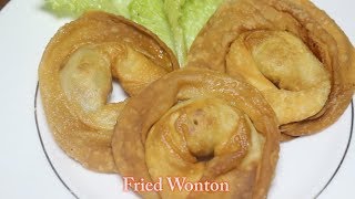 অন্থন  চাইনিজ ফ্রায়েড অনথন Bangladeshi Chinese Wonton Recipe Wonton Recipe Bangla  Wonton [upl. by Land]