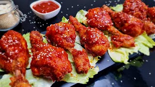 Korean Fried Chicken with Special Korean Sauce Delicious Homemade Recipe By Yummy Halal [upl. by Howell]