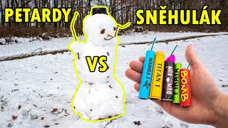 SNĚHULÁK VS PETARDY 2023⛄🧨  Zvládl to  DUMBUM 50 [upl. by Laurella200]