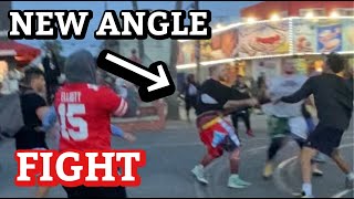 CRSWHT VS AJ LAPRAY NEW ANGLE basketball FIGHT VENICE BEACH [upl. by Doelling]