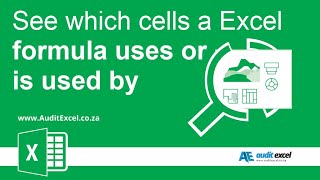 Follow Excel formula to their source in Excel 2003 Trace what precedes or depends on specific cell [upl. by Halfdan]