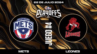 Mets de Guaynabo vs Leones de Ponce  Juego 4  BSN2024 [upl. by Esorylime451]