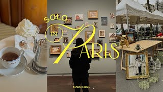 4 days in Paris travel vlog 2024  museums cafes flea market bakeries le marais solo in paris [upl. by Cutcliffe]