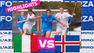 Highlights ItaliaIslanda 33  Under 17 femminile 4 ottobre 2022 [upl. by Yerffoej103]