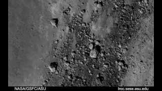 Aristarchus Craters Central Peak View From Lunar Orbit  NASA LROC Moon Space Science HD Video [upl. by Lindsy123]