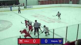 Walpole Boys Varsity Hockey vs Milton [upl. by Nilats]