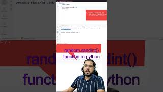 random randint function in python  random module in python codewithdaneyal [upl. by Elamor320]